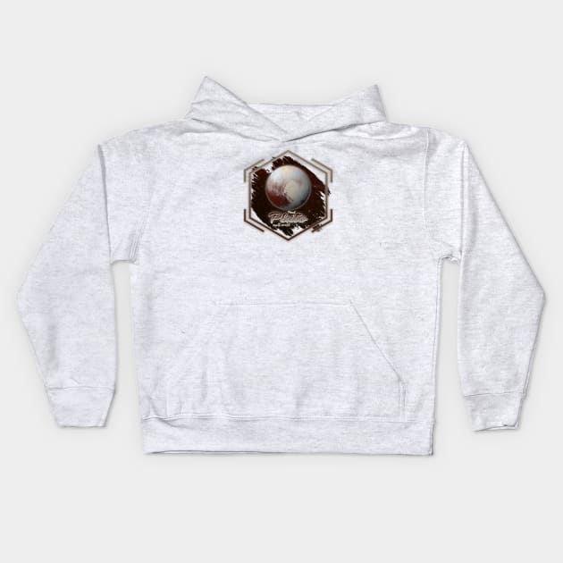 Dwarf Planet Pluto: The Small World Kids Hoodie by Da Vinci Feather